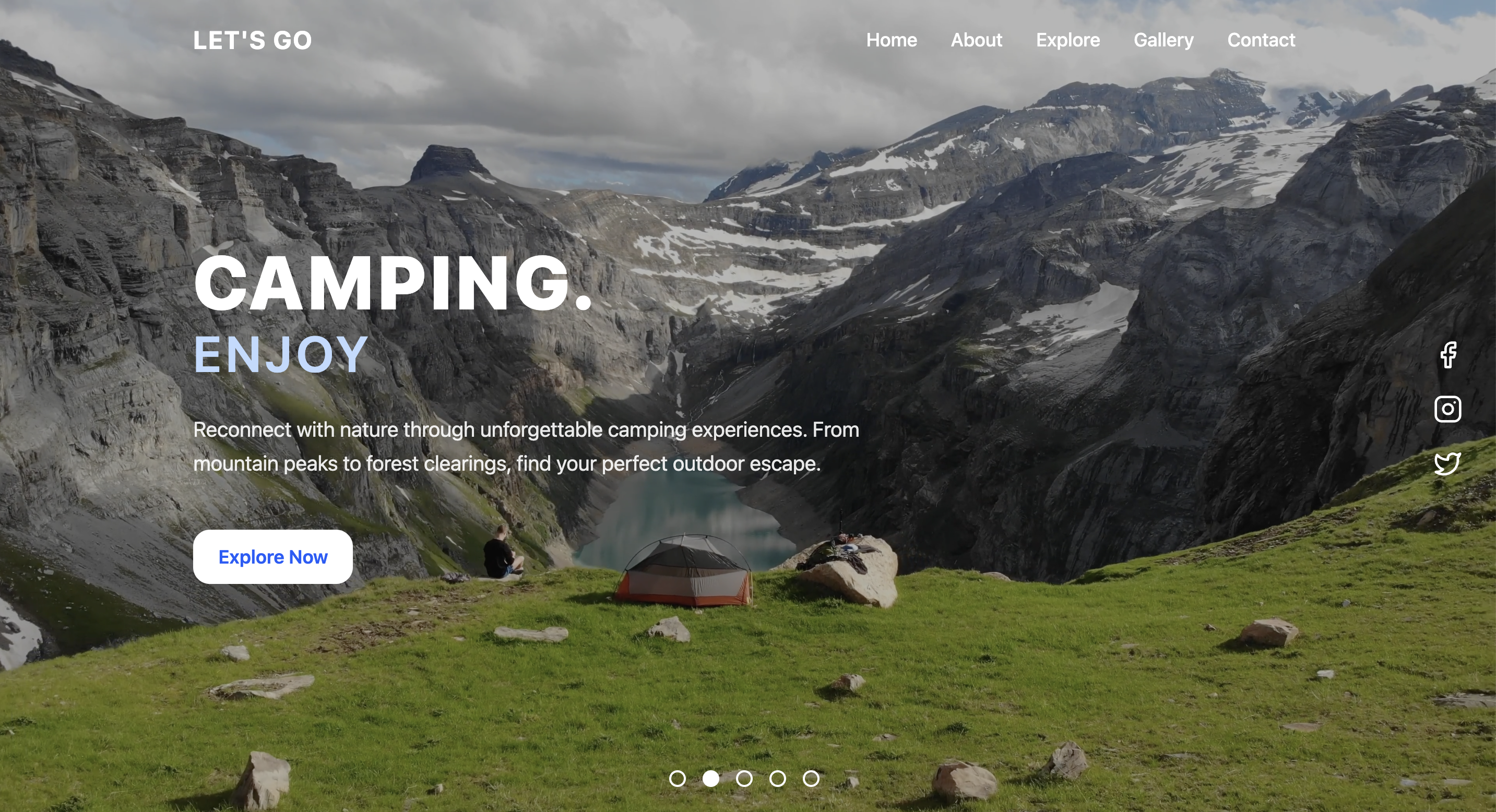 A Responsive Travel Landing Page